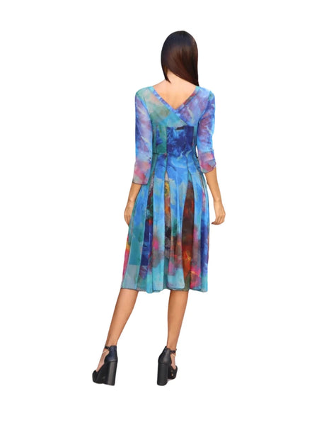 Fantasia Mesh Fit and Flare Dress