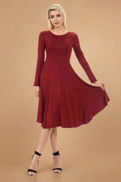 Fit and Flare Midi Dress