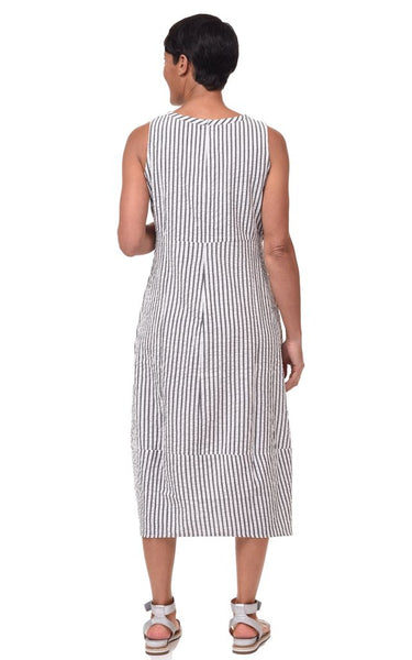 Patton Dress in Murphy Seersucker Stripe