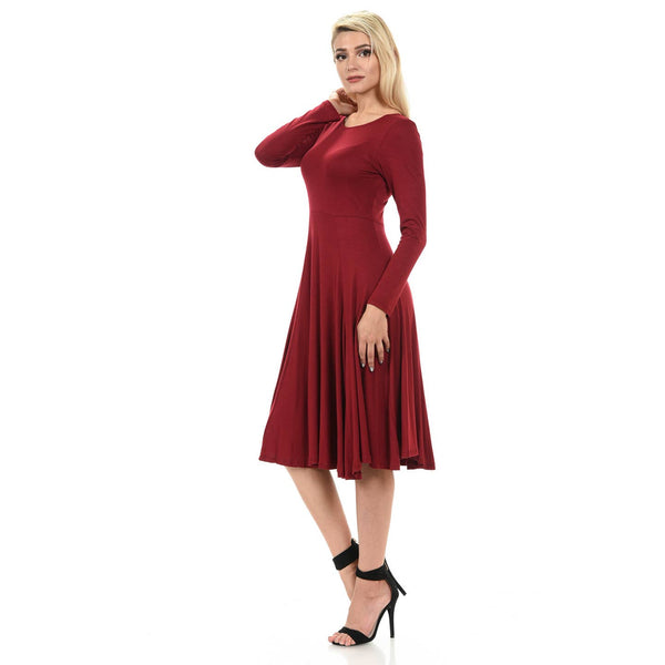 Fit and Flare Midi Dress