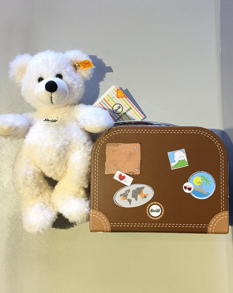 German Steiff Teddy Bear in Suitcase