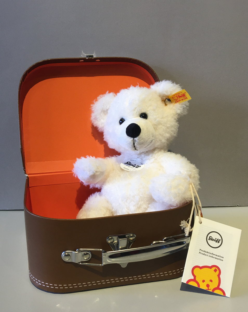 German Steiff Teddy Bear in Suitcase Uli s Santa Fe
