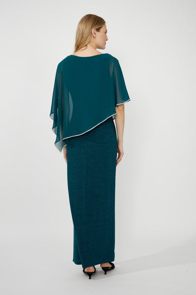 Jade Chiffon Overlay Dress