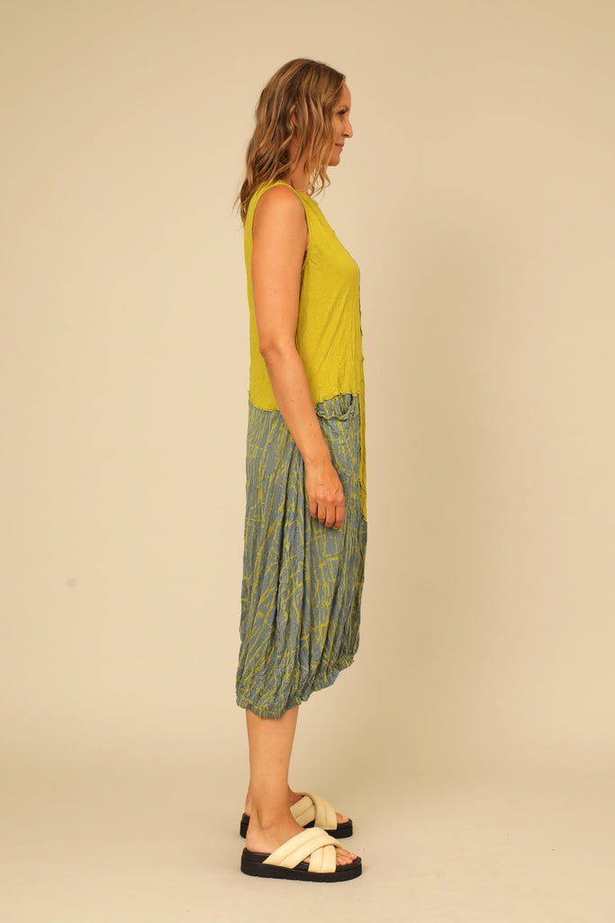 Chalet Leia Crinkle Dress | Sleeveless Lantern Dress in Iris or White Uli's Santa Fe Chalet Leia Crinkle Dress | Sleeveless Lantern Dress in Iris or White Uli's Santa Fe