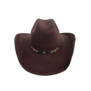 Unisex Vegan Suede Western Cowboy Hat