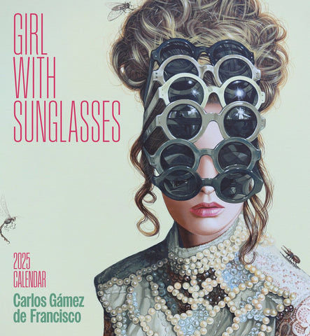 Carlos Gámez De Francisco: Girl with Sunglasses 2025 Wall Calendar