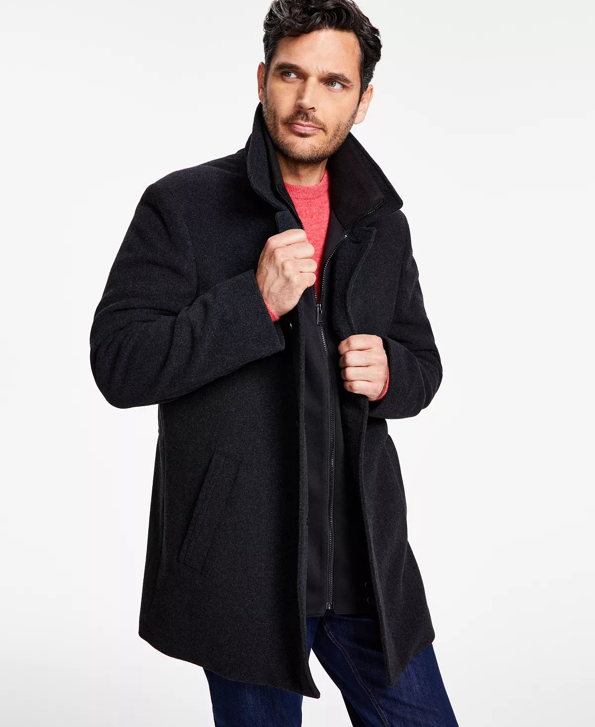 Calvin klein wool coats sales
