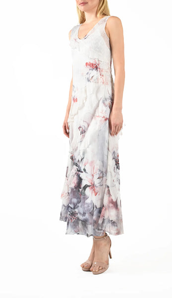 Komarov Watercolor Ruffle Dress