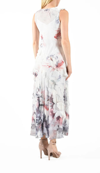 Komarov Watercolor Ruffle Dress