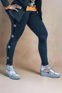 Leggings with Concho Accents