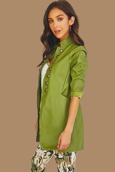 Faux Leather Jacket