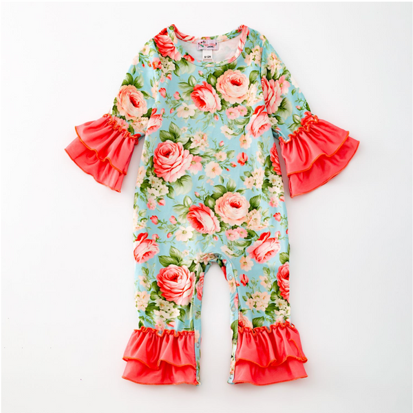 Clover Cottage Antique Rose Romper