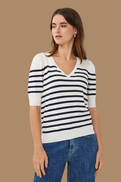 Stripe knit Sweater