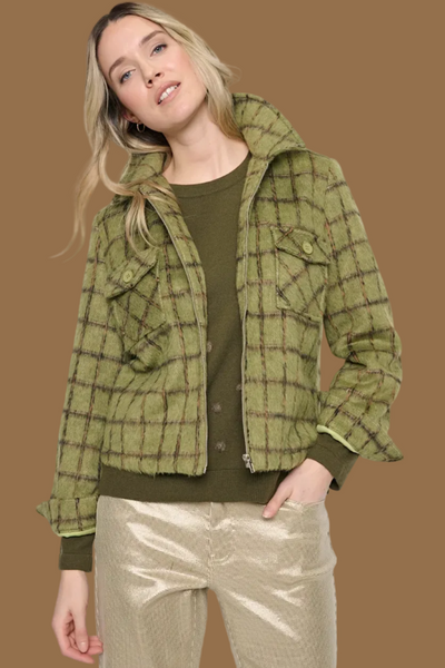 Zip-Front Short Jacket