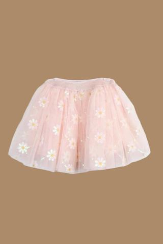 Floral Mesh Glitter Tutu