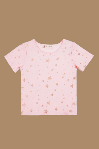 Pink Gold Star Tee