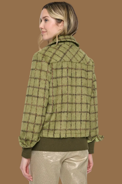 Zip-Front Short Jacket