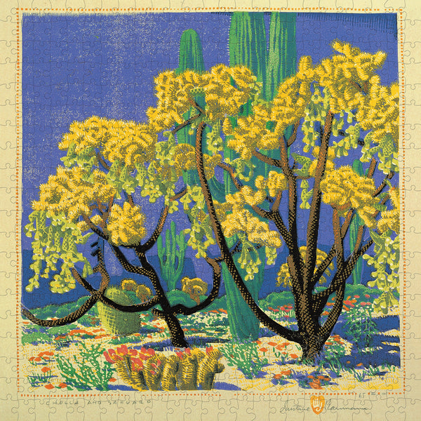 Gustave Baumann: Cholla and Sahuaro