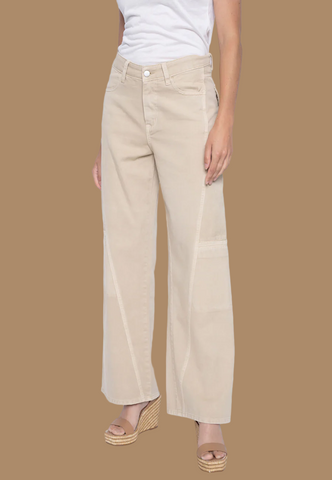 Wide-Leg Denim Jeans