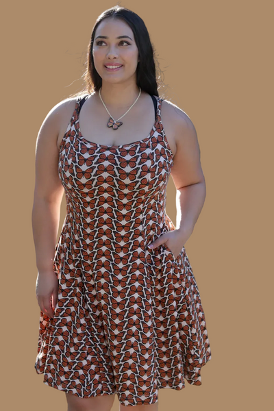 Soleil Dress In Monarch Print