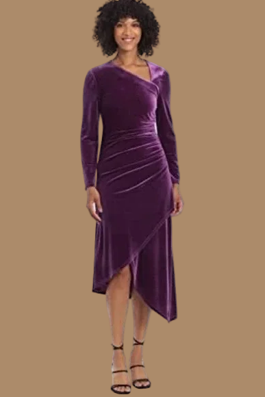 Amethyst slit dress