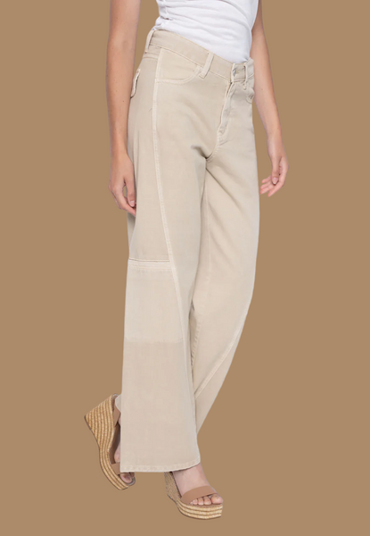 Wide-Leg Denim Jeans