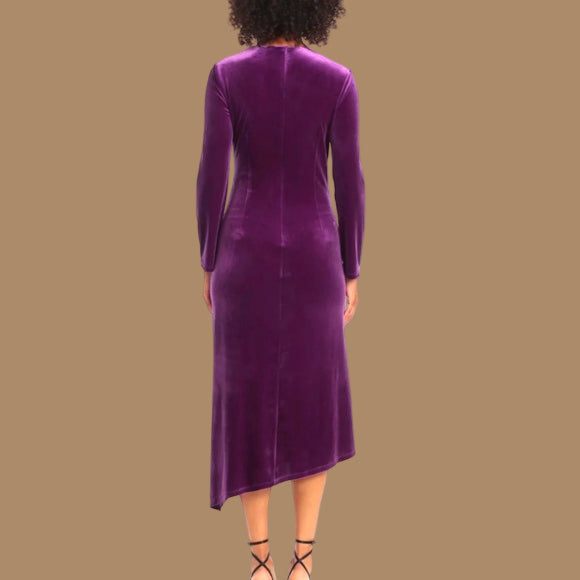 Amethyst slit dress