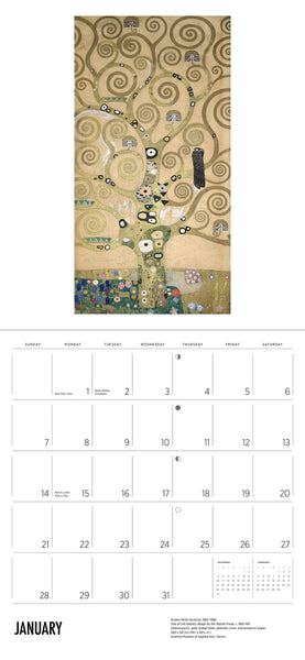 Gustav Klimt Wall Calendar