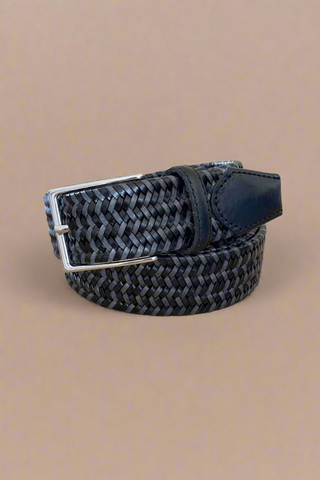Freiburg Braided Leather Stretch Belt