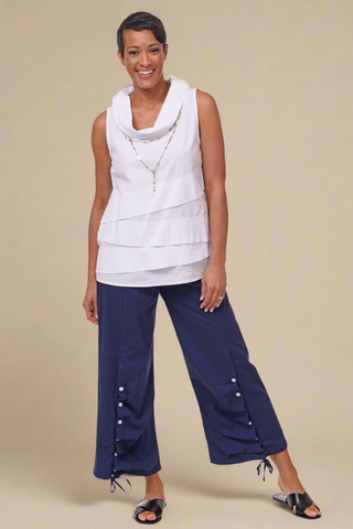 Leilani Cotton Cowl Neck Top
