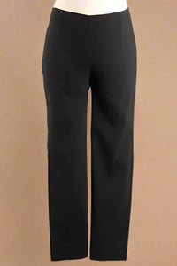 Black Zani Pant with Ankle Slit