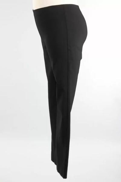 Black Zani Pant with Ankle Slit