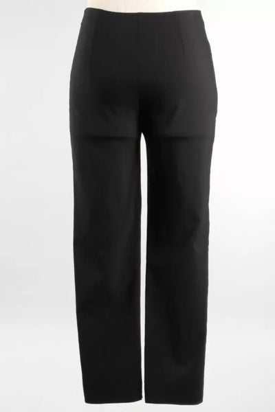 Black Zani Pant with Ankle Slit