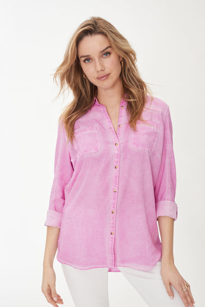 LONG SLEEVE PIGMENT DYE SHIRT