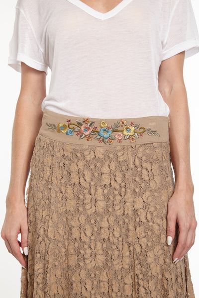 Long Southwestern Lace Skirt