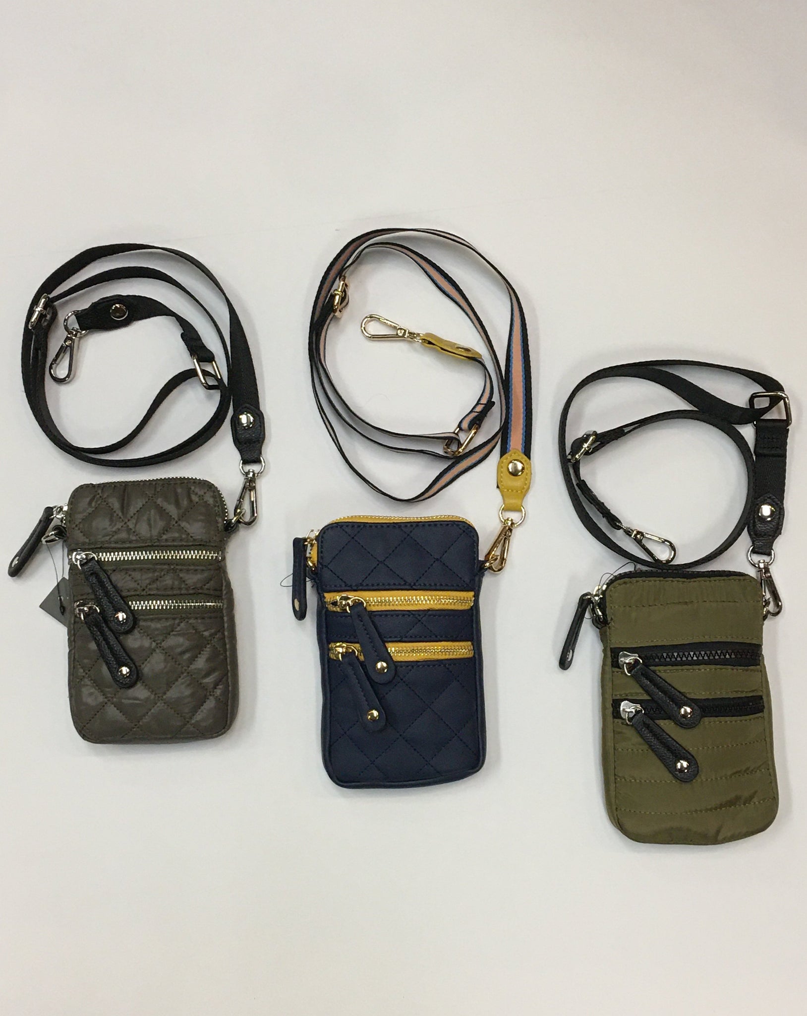 Multi Compartment Cell Phone Crossbody Bag