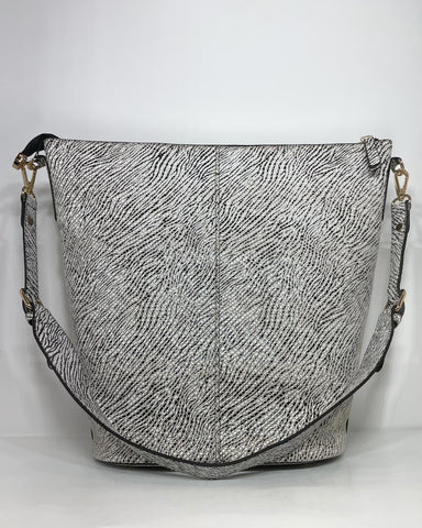 Zebra Print Leather Purse