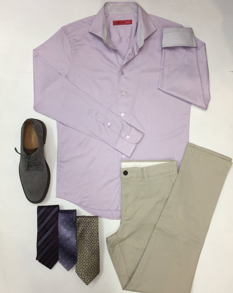 Georg Roth Men's Shirt in Lilac