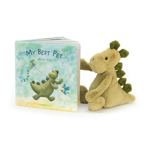 "My Best Pet" Book and Bashful Dino Stuffed Toy