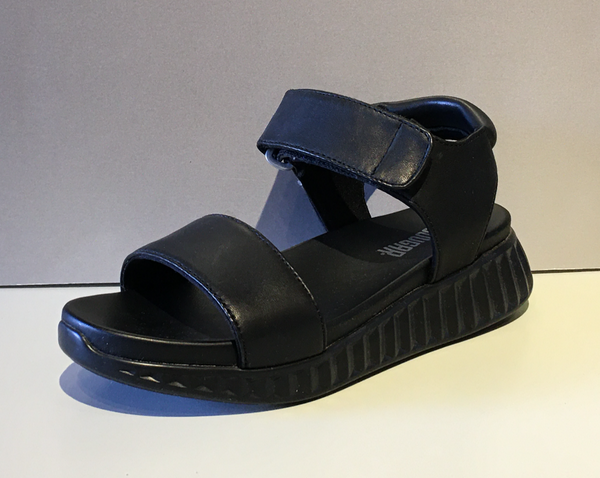 Black Sandal with Velcro Strap