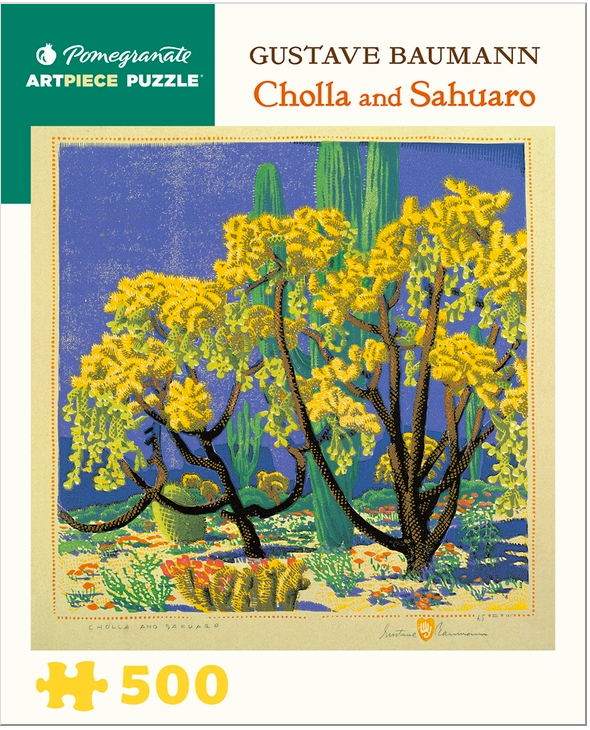Cholla and Saguaro, 500 Piece Jigsaw Puzzle