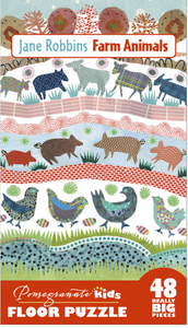 Jane Robbins, "Farm Animals" Big Pieces Puzzle
