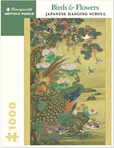 Birds and Flowers: Japanese Hanging Scroll 1000 Piece Puzzle