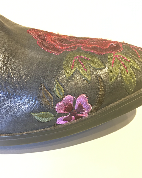 Rose Embroidered Boots