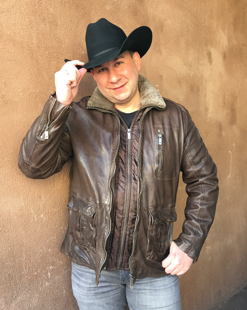 Men's lamb leather bomber jacket online