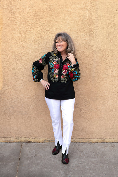 Embroidered Cotton Shirt